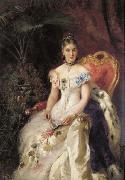 Konstantin Makovsky Portrait of Countess Maria Mikhailovna Volkonskaya oil on canvas